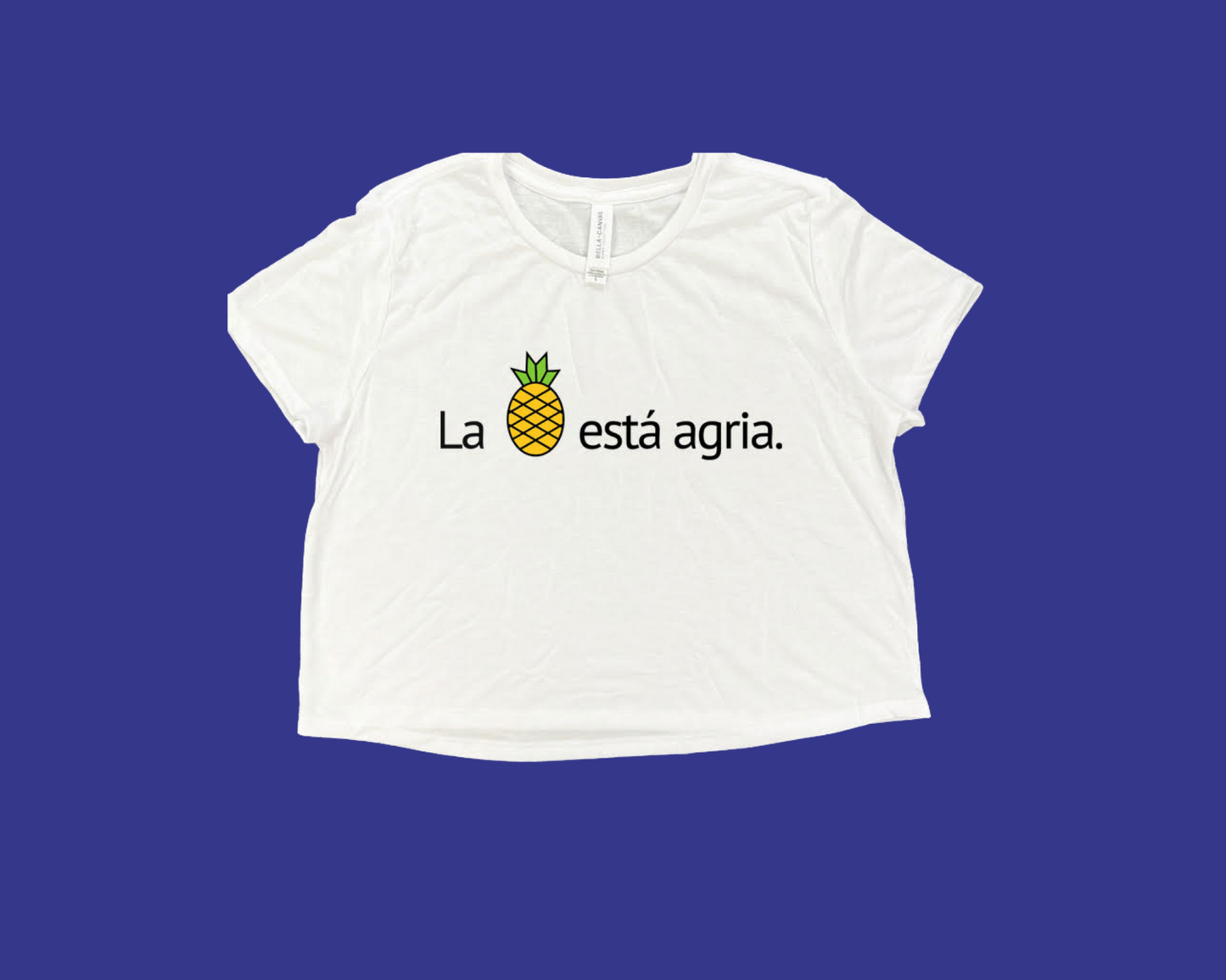 La piña está agria Cropped Top Mujer